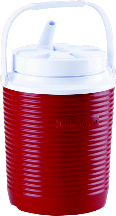 COOLER WATER 1 GALLON RED BEVERAGE RUBBERMAID - Cooler
